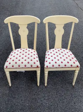17-6401 Ethan Allen Sale Dining Chairs Strawberry Country Crossings #17-6401 #689