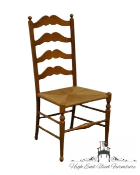 19-6301 Ethan Allen Country Craftsman Collection Solid Maple Early American Ladderbac