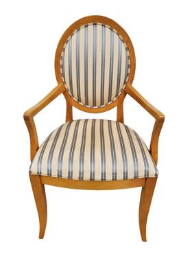 Ethan Allen #20-7020 Radius Dining Armchair Oval Back Maple #222 Blonde B