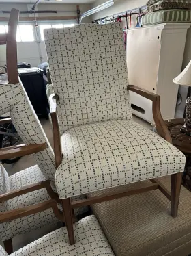 20-7471 Ethan Allen #20-7471 Martha Washington Chair Upholstered Dining Accent