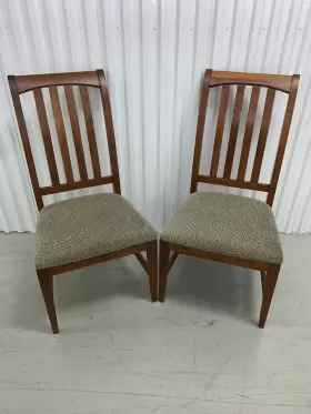 24-6401 Ethan Allen American Impressions Dining Side Chairs Cherry Slatback #24-6401 B