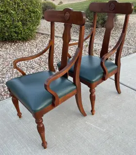 29-6400 Ethan Allen #29-6400 2 Chairs British Classics Splatback Arm Dining Maple 29 6400 260 Diy