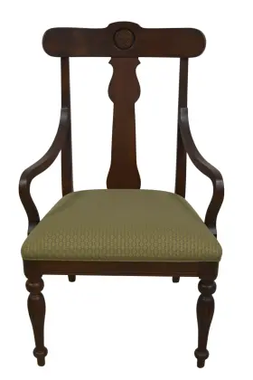29-6400a Ethan Allen #29-6400a British Classics Splatback Dining Armchair Maple #260 B