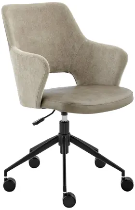 30395-lttpe Euro Style Darcie Light Taupe Adjustable Swivel Office Chair