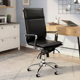 50010-blk Euro Style Gunar Pro Black High Back Adjustable Swivel Office Chair