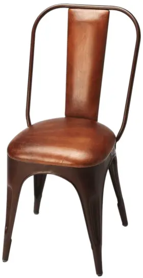 6133344 Eurolux Home Riggins Industrial Leather Chair By Butler Specialty