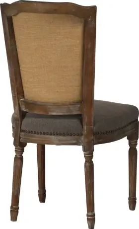 Dt-875 Eurolux Home 616524230146 Dining Chair Arras Raw Linen White Wash Washed Antiqued Natural Cream
