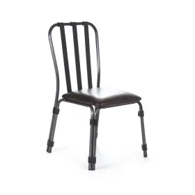 Pf23 Eurolux Home 616524268910 Side Chair Rik Oyster Gray Chocolate Brown
