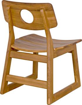 Eurolux Home Ae-221t Traditional Teak Chair In Clear Satin Finish