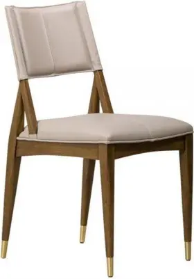 At907-sbe Eurolux Home Finn Traditional Beechwood And Leather Dining Chair