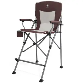 Ever Advanced 198715549546 Tall Folding Chair 31 Inch Portable Directors Bar Height Camping Wi