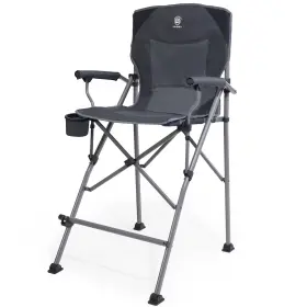 Ever Advanced 198715767865 Tall Folding Chair 31 Inch Portable Directors Bar Height Camping Wi