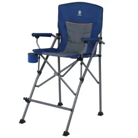 Ea-fc-143-cbl Ever Advanced Tall Directors Chair With Cup Holder 31 Inch Bar Height Folding Cha