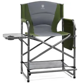 Ea-fc-95200s Ever Advanced Medium Tall Directors Chair Foldable Makeup Artist Bar Height With Side
