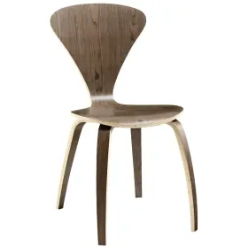 Eei-808 Everythinghome Modern V Shaped Side Dining Accent Chair Plywood In Dark Walnut Or Blue
