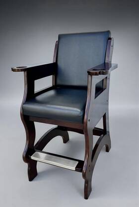 Exact Wood Manufacturing Co. Ltd. 39481 Elite Spectator Chair By Legacy Billiards Walnut Finish Solid Heavy