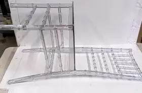 Qi004658.cl Fabulaxe Modern Acrylic Dining Chair Clear Party Crystal