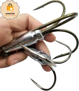 Fdw 313093655638 Snagging Hooks Weighted Treble 2pcs/pack Fishing 5 Sizes 0