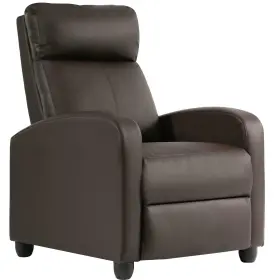 Fdw 848837091491 Recliner Chair Single Reclining Sofa Leather Home Theater Seating L