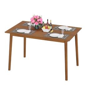 Fdw Dt-rd54-pur 47 Inches Dining Table X 29 Pur Natural