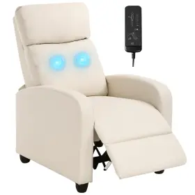 Ss-ac207-beige-fdw Fdw Recliner Chair Massage Reading Reclining Sofa Home Theater