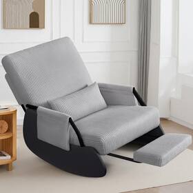 Felixking 679065057634 Rocking Chair Nursery Low-seat Glider Upholstered With