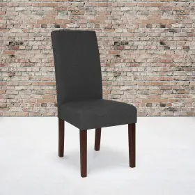 2-qy-a37-9061-gy-gg Flash Furniture Set Of 2 Greenwich Series Gray Fabric Upholstered Panel Back