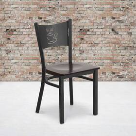 Flash Furniture 2-xu-dg-60099-cof-walw-gg Black Coffee Chair-wal Seat Pk2