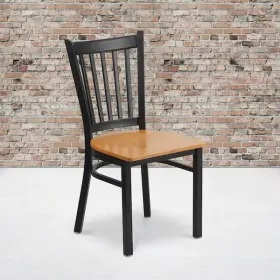 2-xu-dg-6q2b-vrt-natw-gg Flash Furniture Black Vert Chair-nat Seat Pk2