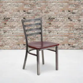 2-xu-dg694blad-clr-mahw-gg Flash Furniture Clear Ladder Chair-mah Seat Pk2