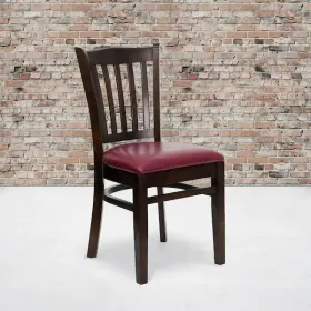 2-xu-dgw0008vrt-wal-burv-gg Flash Furniture Walnut Wood Chair-burg Vinyl Pk2