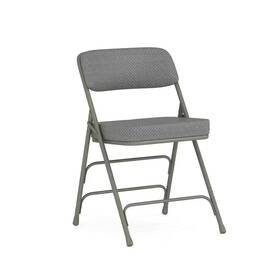 Flash Furniture 313052917913 Hercules Series Premium Curved Triple Braced And Double Hinged Gray Fabric Upholst