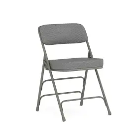 Flash Furniture 313052917913 Hercules Series Premium Curved Triple Braced And Double Hinged Gray Fabric Upholst