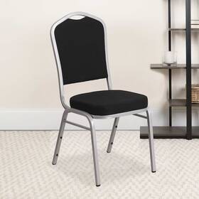 Flash Furniture 4-fd-c01-s-11-gg Black Fabric Banquet Chair Pk4
