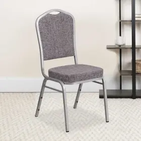 4-fd-c01-s-12-gg Flash Furniture Gray Fabric Banquet Chair
