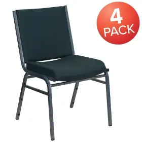 4-xu-60153-gn-gg Flash Furniture Hercules Series Heavy Duty Green Pa Pk4