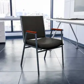 4-xu-60154-bk-gg Flash Furniture Black Fabric Stack Armchair Pk4