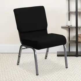 4-xu-ch0221-bk-sv-gg Flash Furniture Black Fabric Church Chair Pk4