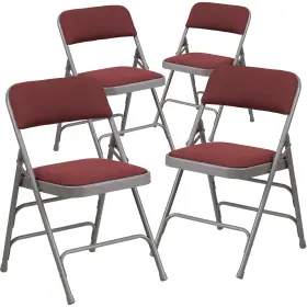4awmc309afbg Flash Furniture Metal Folding Chair Burgundy Set Of 4