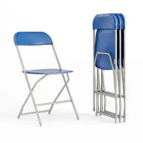 4lel3blue Flash Furniture Plastic Folding Chair Blue Set Of 4