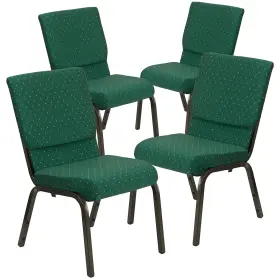 4xch60096gn Flash Furniture Hercules Series Fabric Church Stacking Chair Green