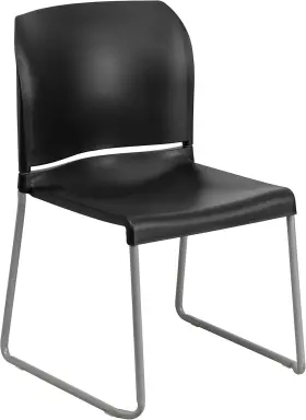 5-rut-238a-bk-gg Flash Furniture Hercules Series Contoured Stacking Chairs For Waiting Rooms And
