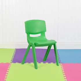 5-yu-ycx-005-green-gg Flash Furniture Green Plastic Stackable School Chai Pk5