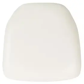 Flash Furniture 726084937628 Hard White Vinyl Chiavari Chair Cushion