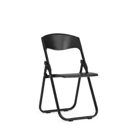 Flash Furniture 744759747426 Hercules Series Black Plastic Seat Utility Banquet Chair