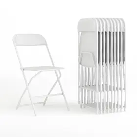 Flash Furniture 812581019254 Hercules Set Of 10 Indoor/outdoor Heavy-duty Plastic Folding Cha