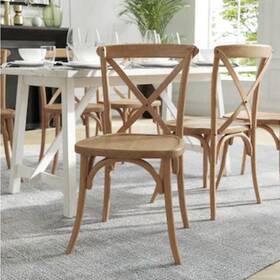 Flash Furniture 841201102946 Advantage Light Brown X-back Chair - X-back-lb