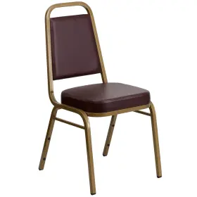 Flash Furniture 847254006231 Hercules Series Trapezoidal Back Stacking Banquet Chair In Brown