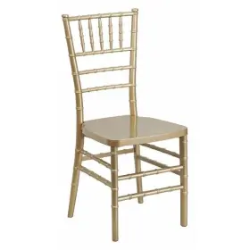 Flash Furniture 847254063647 Gold Resin Chiavari Chair Le-gold-gg