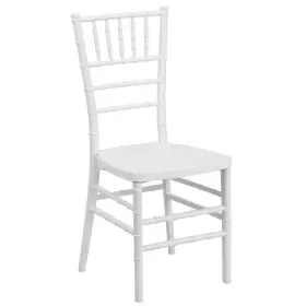 Flash Furniture 847254063661 Home Hercules Premium Series White Resin Stacking Chiavari Chair
